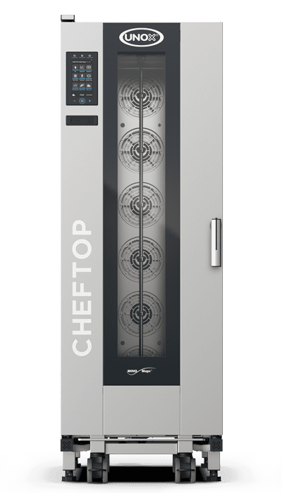 20 bandejas GN 1/1 Render horno mixto de carro profesional UNOX CHEFTOP MIND.Maps™ BIG PLUS XECL-2013-YPRS.