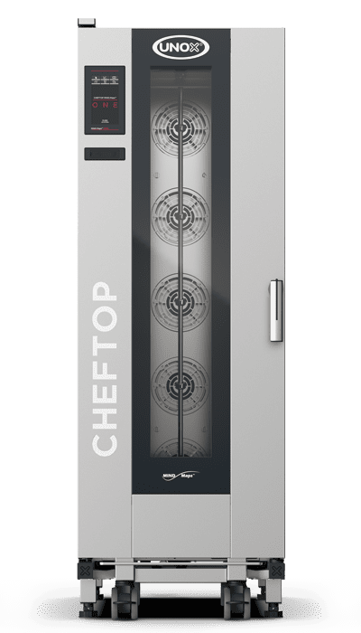 20 bandejas GN 1/1 Render horno mixto de carro profesional UNOX CHEFTOP MIND.Maps™ BIG ONE XECL-2013-E1RS.