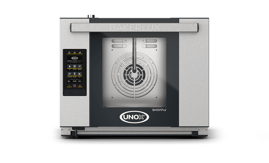 4 trays 460x330 Render of UNOX BAKERLUX SHOP.Pro™ MASTER commercial convection with humidity oven XEFR-04HS-EMDV.