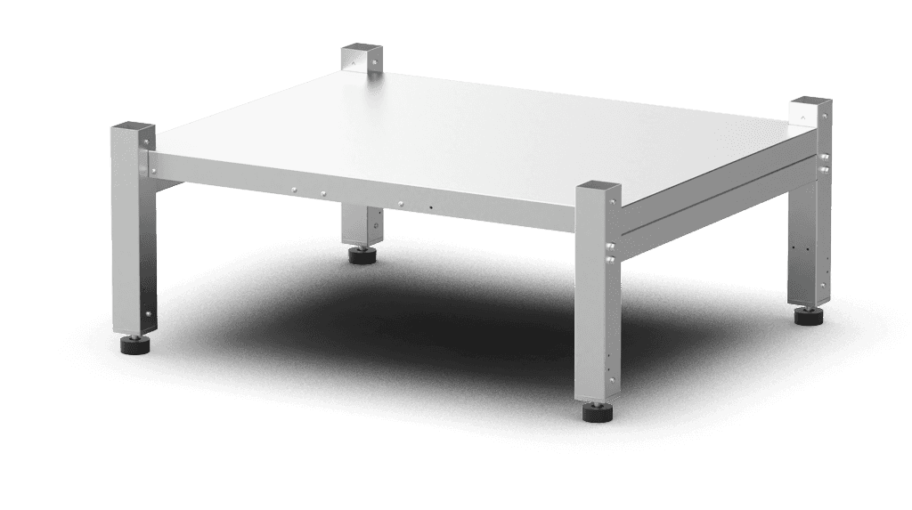 Unox Stand bajo para la solución DOUBLE STACK. Permite utilizar SMART.Drain (solo para el horno inferior) en una columna de hornos superpuestos. XWARCN-00EF-L-PO.