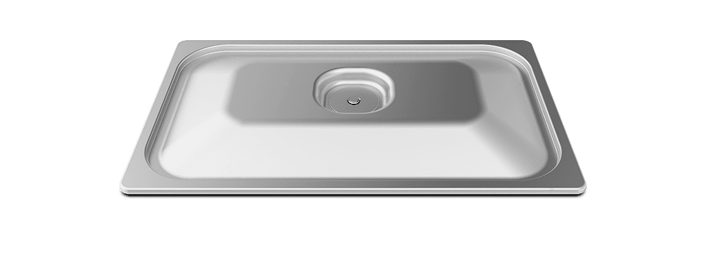 Unox Coperchio inox con guarnizione in silicone per uso alimentare. TG110.