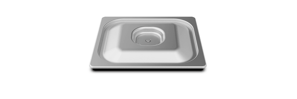 Unox Coperchio inox con guarnizione in silicone per uso alimentare. TG120.