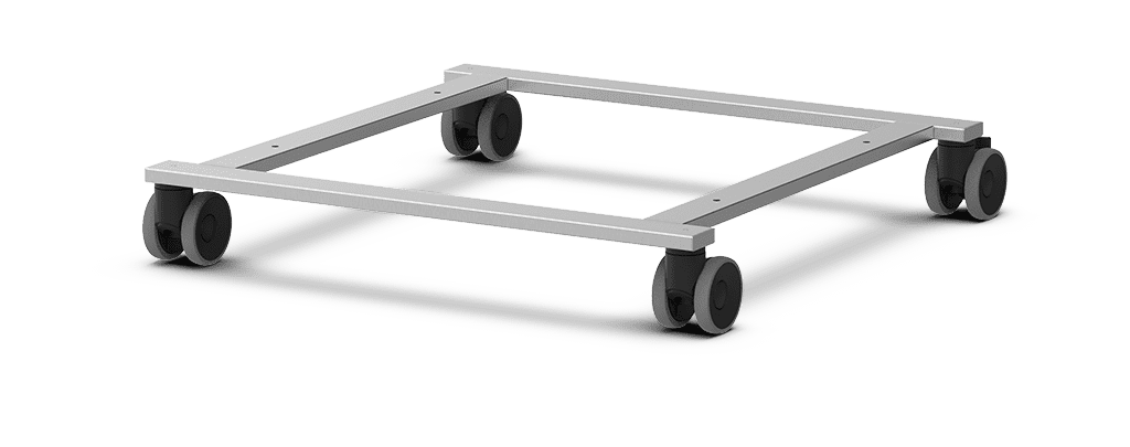 Unox Permette di spostare in totale sicurezza una colonna costituita da EVEREO®. Può essere installato solo su un telaio per posizionamento a terra. XUC039.