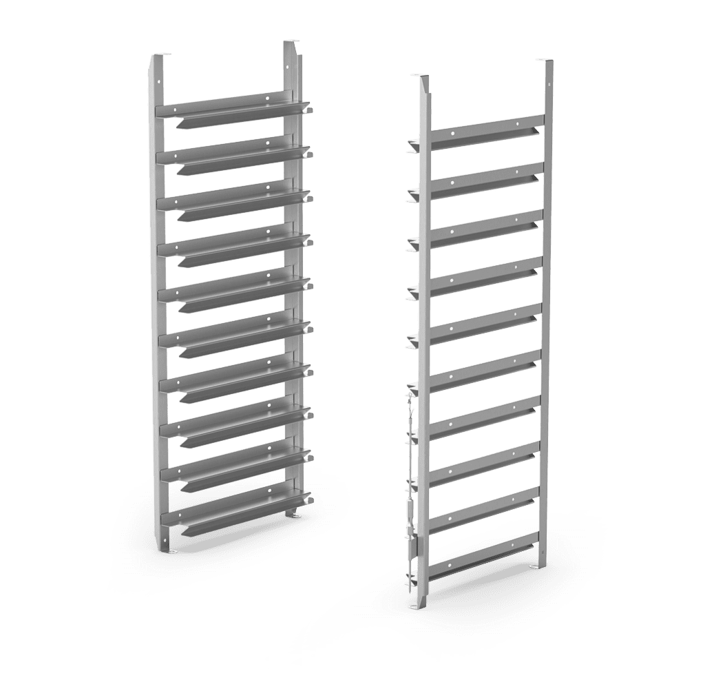 Unox Consente di utilizzare sia teglie GN1/1 sia teglie 600x400. XUC067.