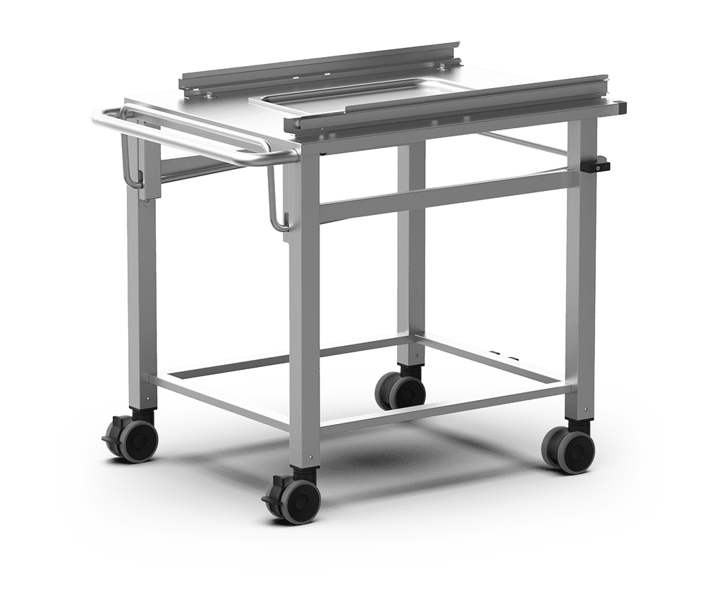 Unox Consente la movimentazione del cesto porta teglie e il corretto accoppiamento con il forno e lo stand o l'armadio neutro. XWDYA-0021.