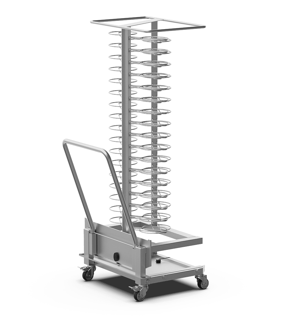 Unox Trolley in acciaio AISI 316L resistente alla corrosione per la rigenerazione di piatti. XEVTL-051P.