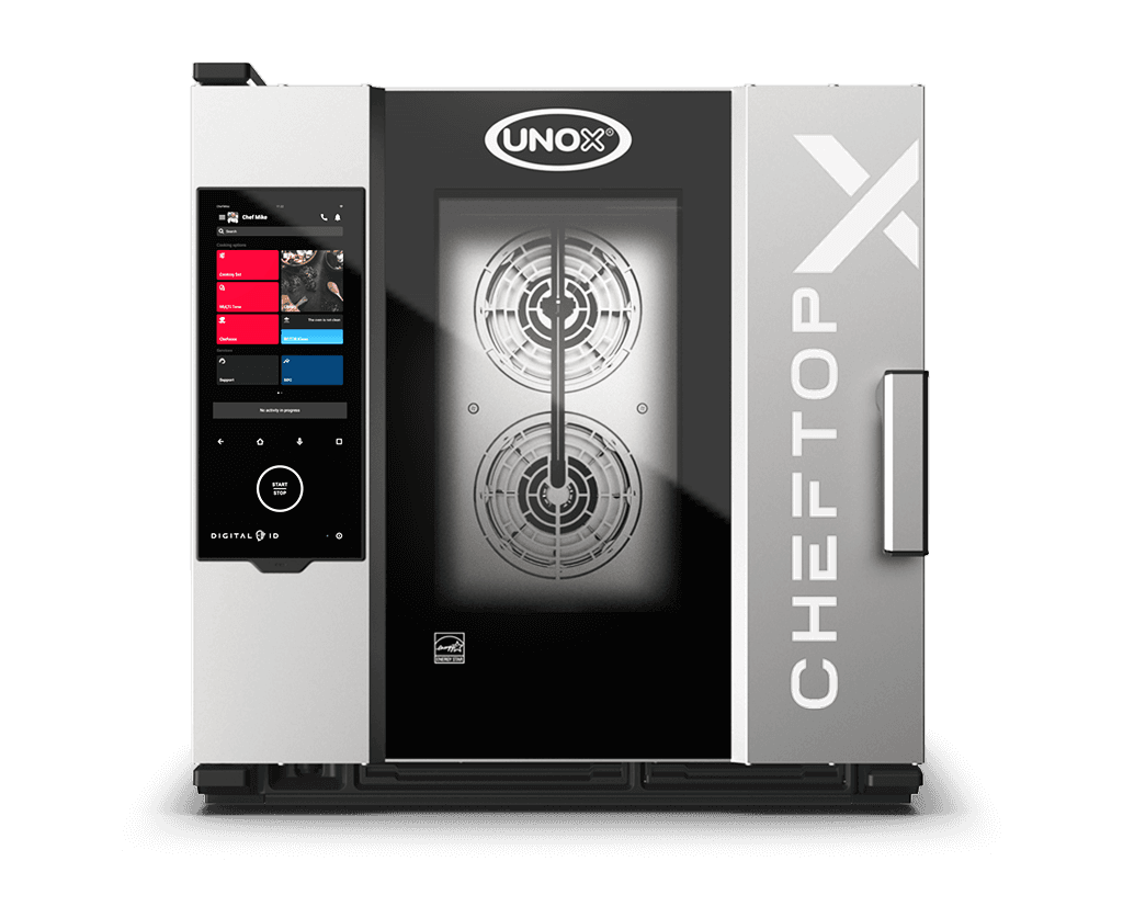 6 trays GN 1/1 Render of UNOX CHEFTOP-X™ commercial combi oven XEDA-0611-EXRS-PO.