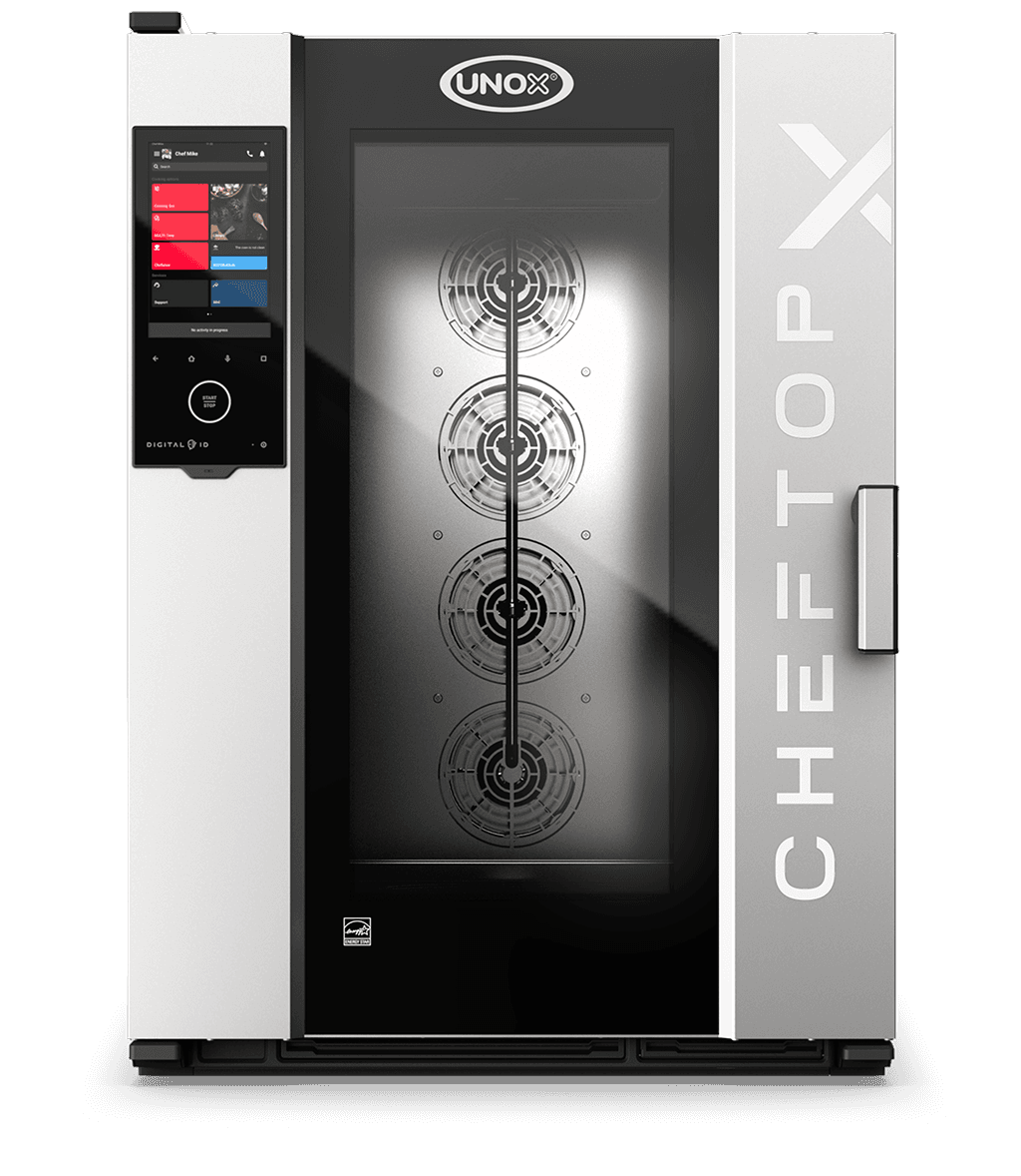 10 trays GN 2/1 Render of UNOX CHEFTOP-X™ commercial combi oven XEDA-1021-EXRS-PO.