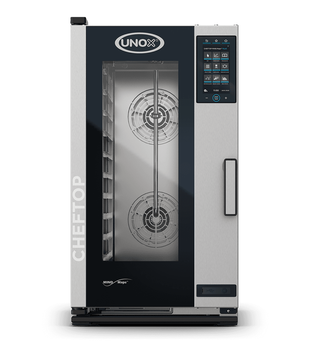 10 trays GN 1/1 Render of UNOX CHEFTOP MIND.Maps™ PLUS commercial combi oven XMCC-1013-EPRM.
