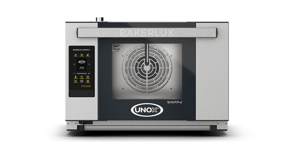 3 trays 460x330 Render of UNOX BAKERLUX SHOP.Pro™ TOUCH commercial convection with humidity oven XAFR-03HS-ETDV.