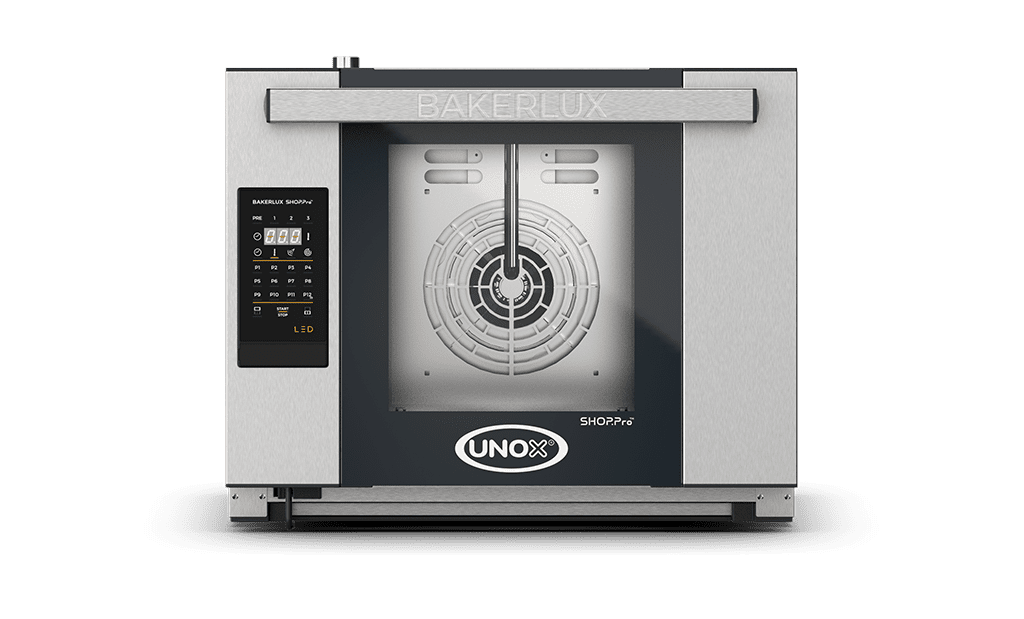 4 trays 460x330 Render of UNOX BAKERLUX SHOP.Pro™ LED commercial convection with humidity oven XEFR-04HS-ELDV-GB.
