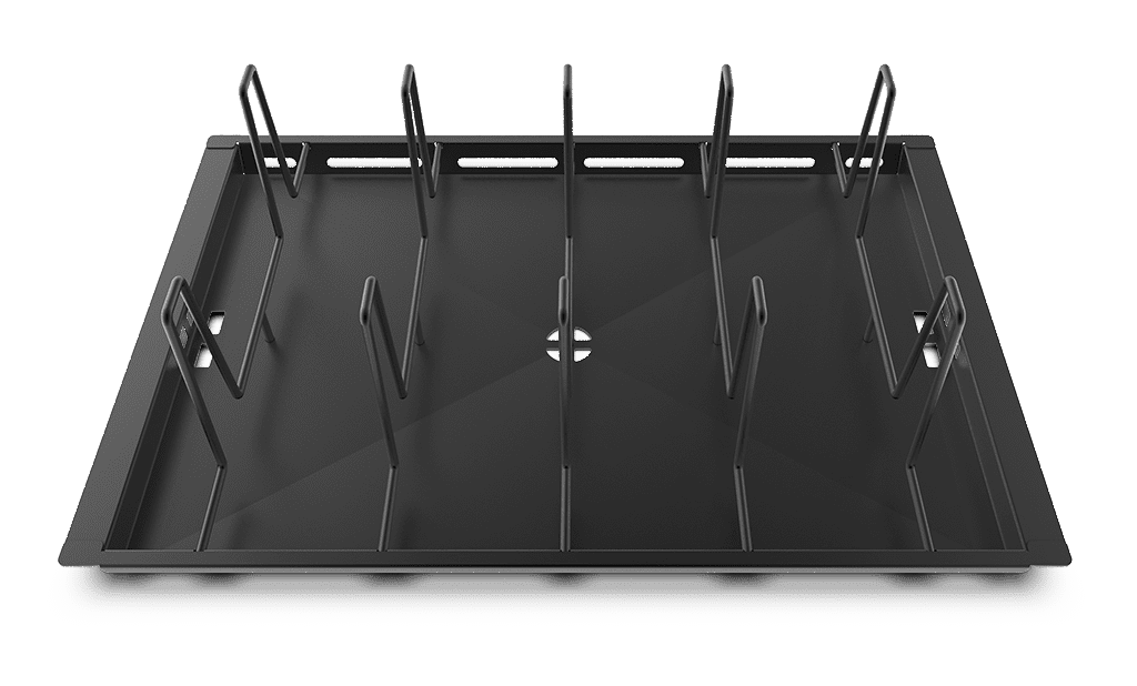 POLLO.BLACK unox commercial tray for roasting and braising 600x400 GRP430.
