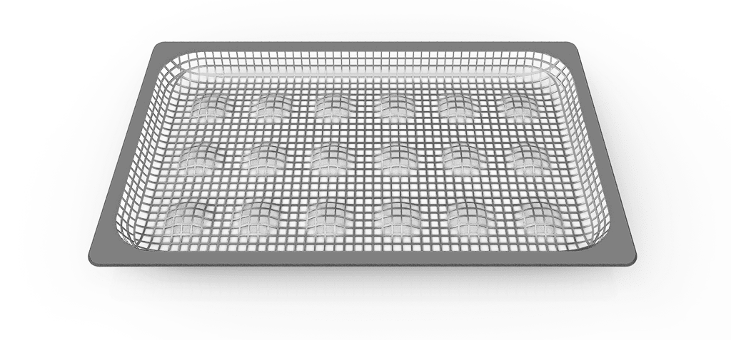 POTATO.FRY unox commercial tray for frying and eggs GN 1/1, GN 2/1 GRP817.
