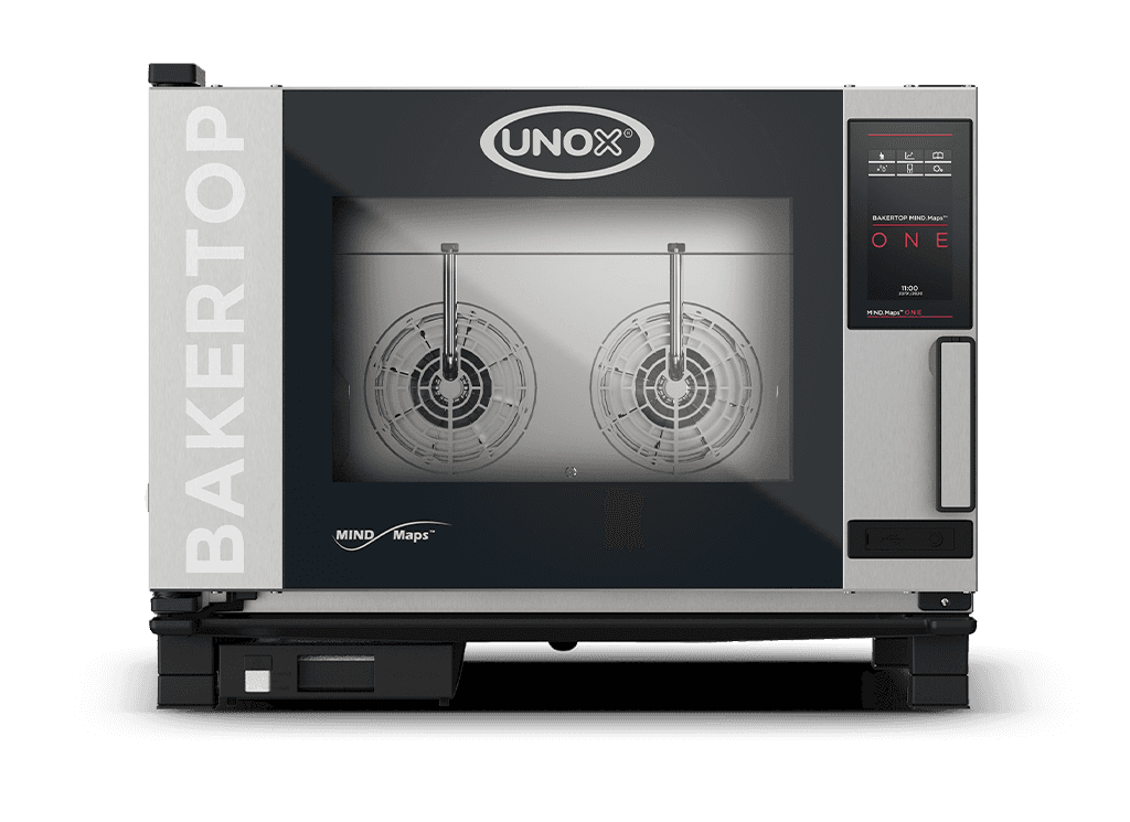 4 trays 600x400 Render of UNOX BAKERTOP MIND.Maps™ BIG ONE commercial trolley combi oven XEBC-04EU-E1RM.