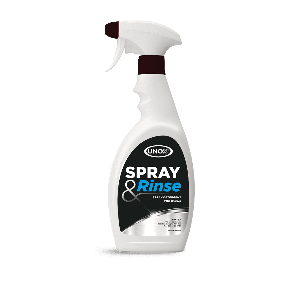 SPRAY&Rinse detergente Unox para horno profesional con lavado manual DB1044A0.
