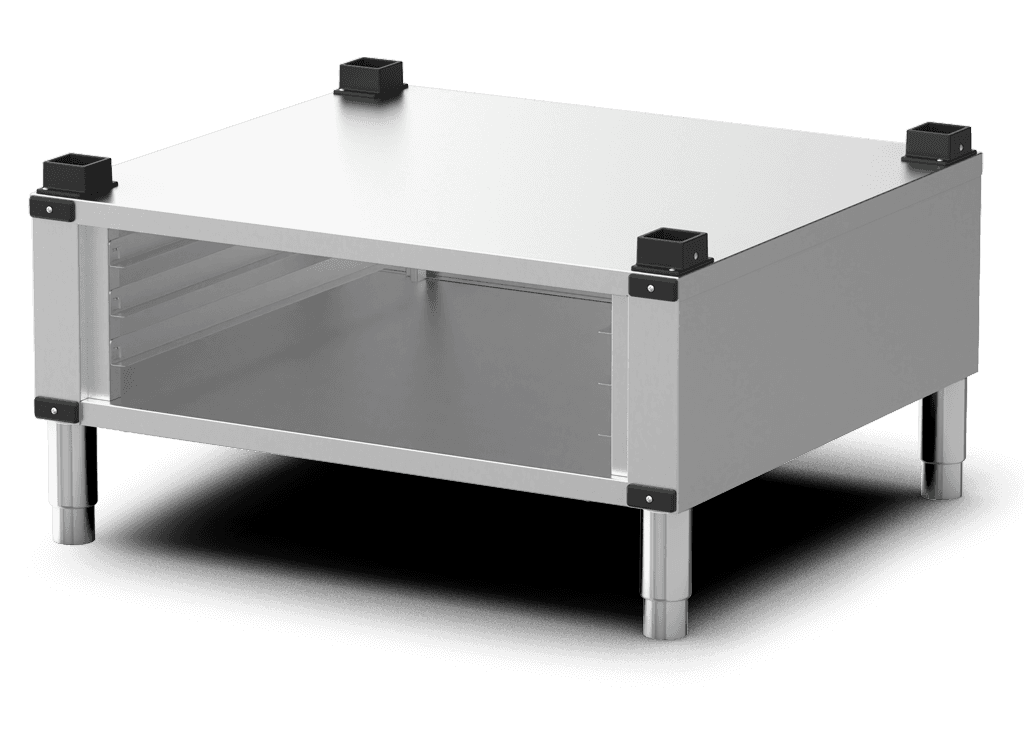 Unox Support for placing the oven at the perfect height for working or for stacking the ovens in a column. XAVRCN-03FS-M.