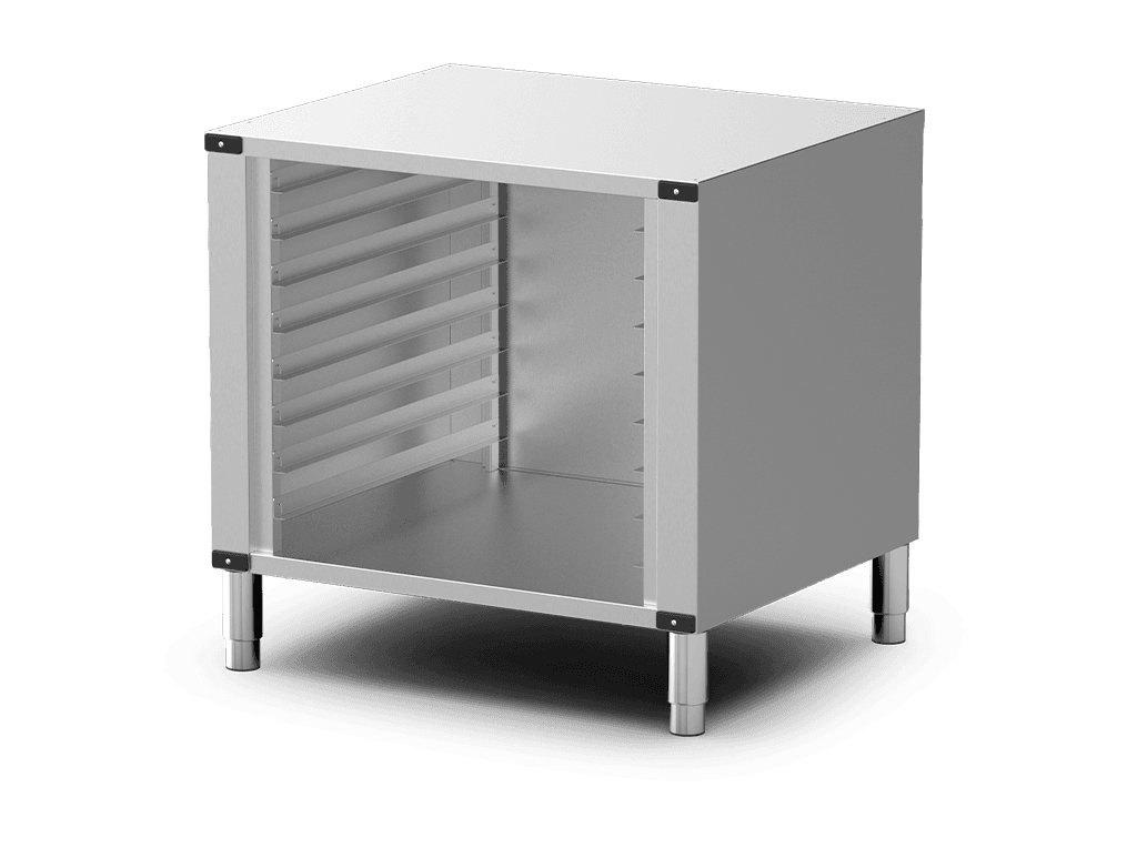 Unox The multifunctional support ideal for storing trays safely and place your oven at the perfect height to work. XENRA-08EU-H.