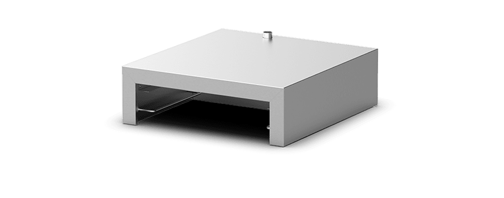 Unox Closed multifunctional stand for safe storage of trays. Equipped with two side supports: one for SPEED.Plate and one for 460x330 baking trays. XWSEW-02HS.