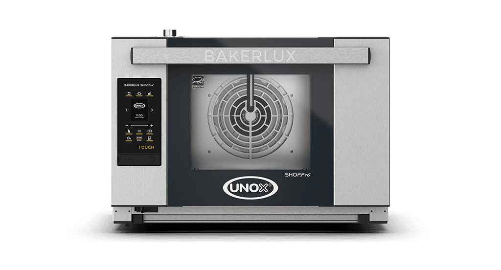 3 teglie 460x330 Render forno a convezione professionale con umidità UNOX BAKERLUX SHOP.Pro™ TOUCH XEFR-03HS-ETDP.