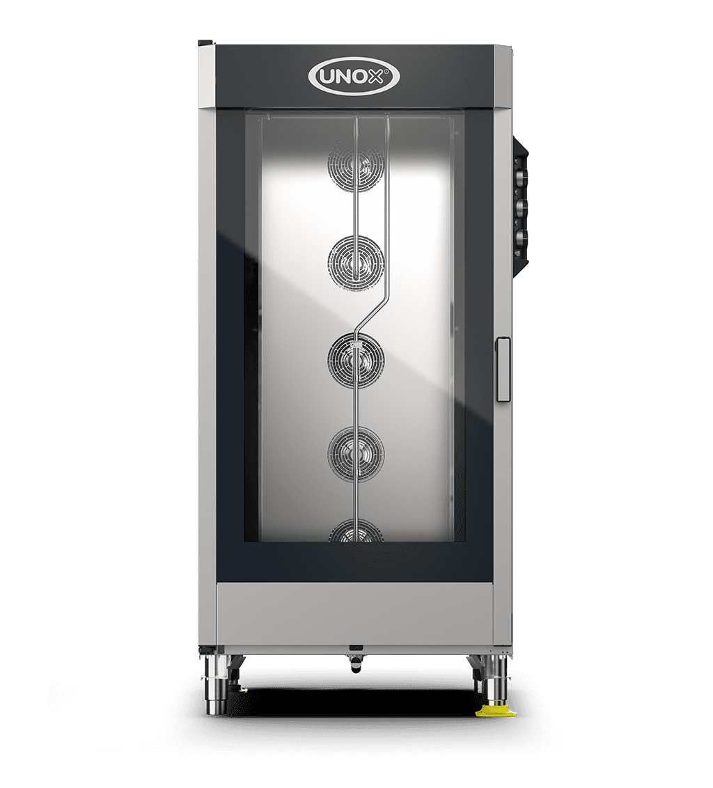 20 teglie GN 1/1 Render forno a convezione professionale con umidità UNOX CHEFLUX™ XV1093.