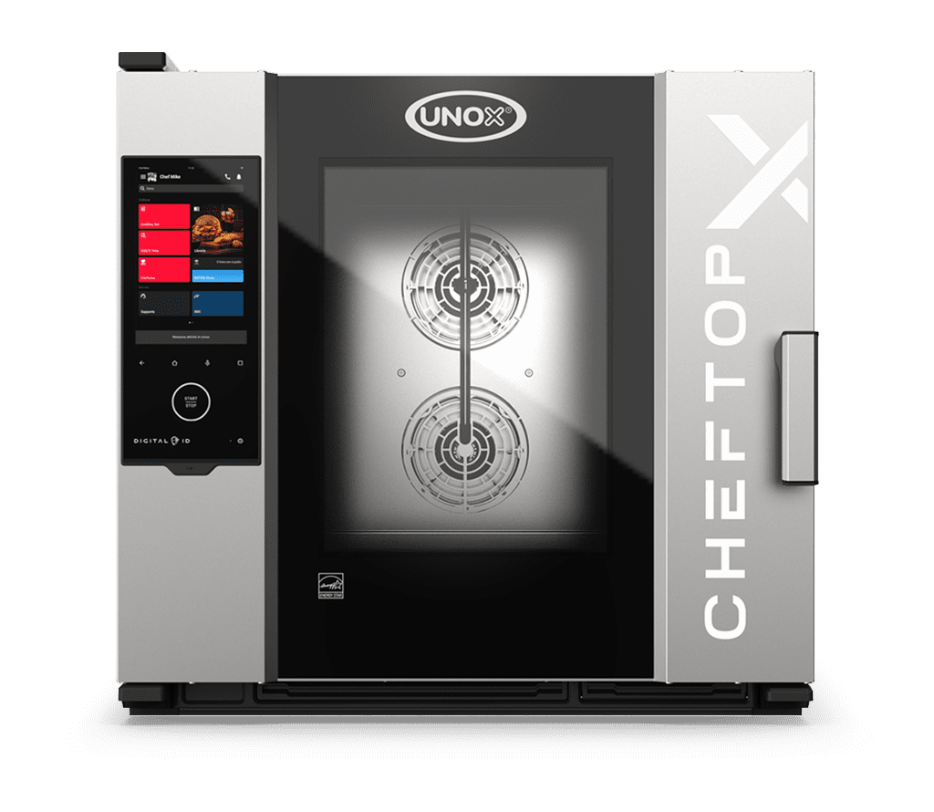 6 teglie GN 2/1 Render forno professionale combinato UNOX CHEFTOP-X™ XEDA-0621-EXRS-ET.