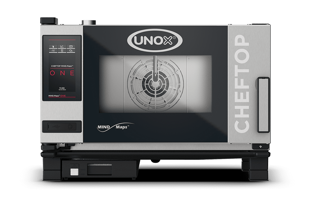3 teglie GN 1/1 Render forno professionale combinato UNOX CHEFTOP MIND.Maps™ ONE XEVC-0311-E1RM.