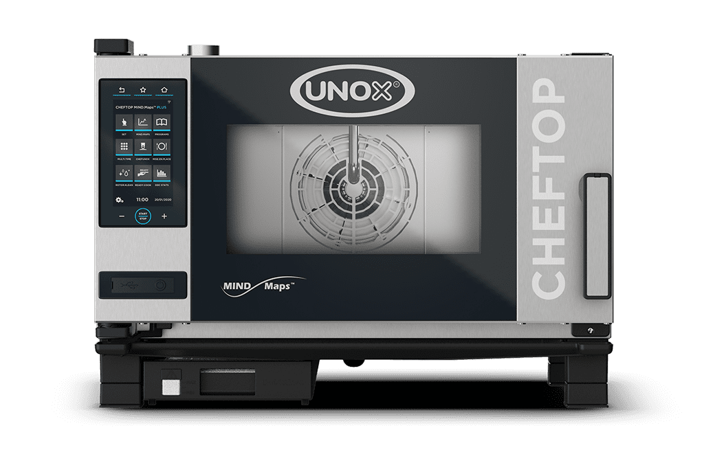 3 teglie GN 1/1 Render forno professionale combinato UNOX CHEFTOP MIND.Maps™ PLUS XEVC-0311-EPRM.