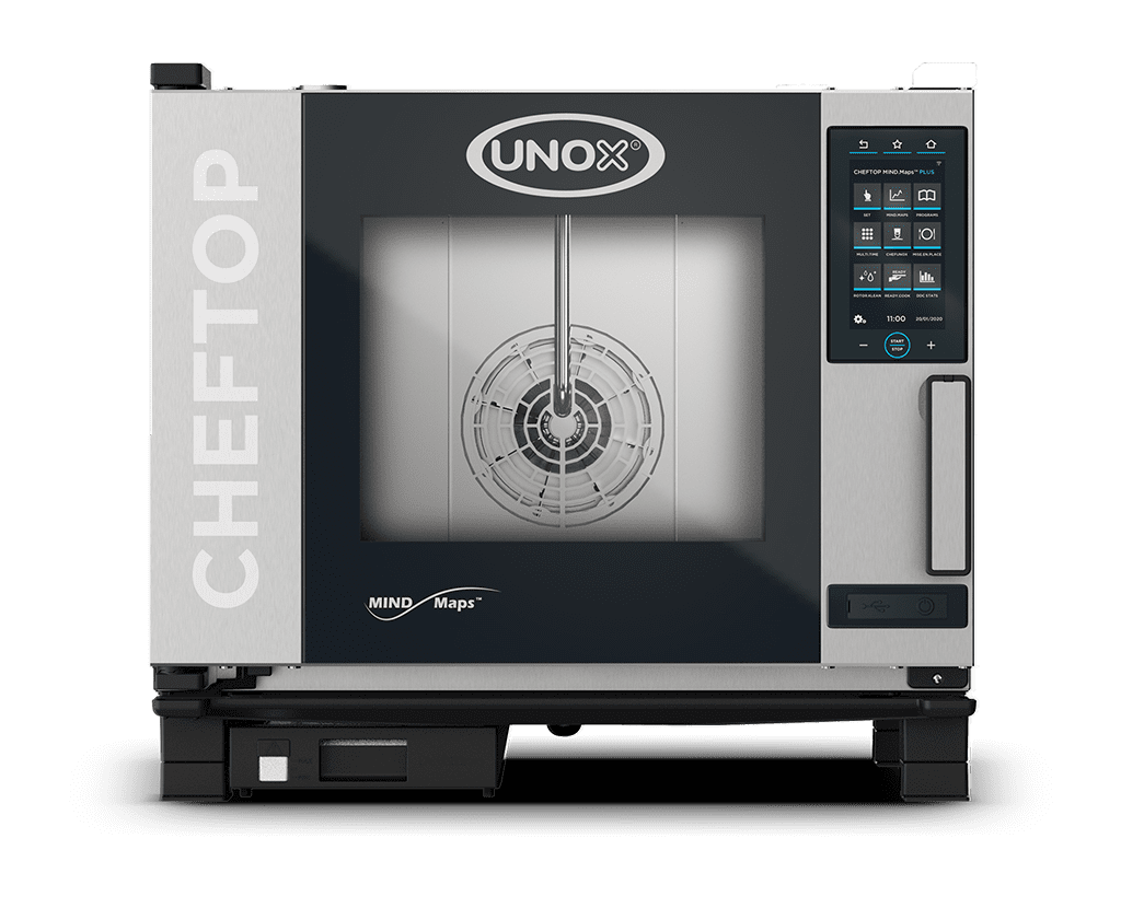 5 teglie GN 1/1 Render forno professionale combinato UNOX CHEFTOP MIND.Maps™ PLUS XEVC-0511-EPRM.