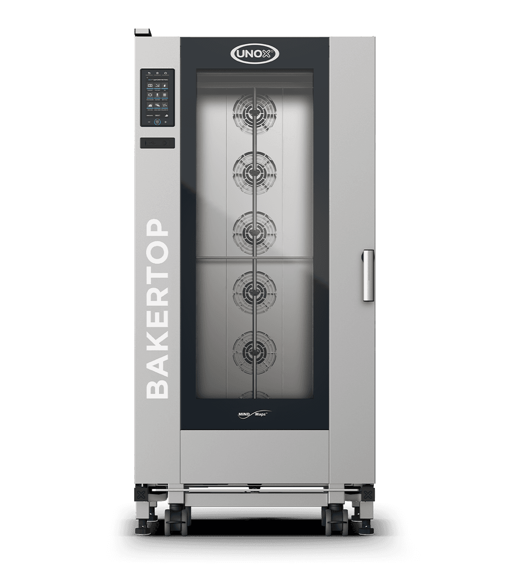 16 teglie 600x400 Render forno professionale combinato carrellato UNOX BAKERTOP MIND.Maps™ BIG PLUS XEBL-16EU-YPRS.
