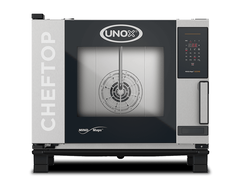 5 bandejas GN 1/1 Render horno de convección con humedad profesional UNOX CHEFTOP MIND.Maps™ ZERO XEVC-0511-EZRM.