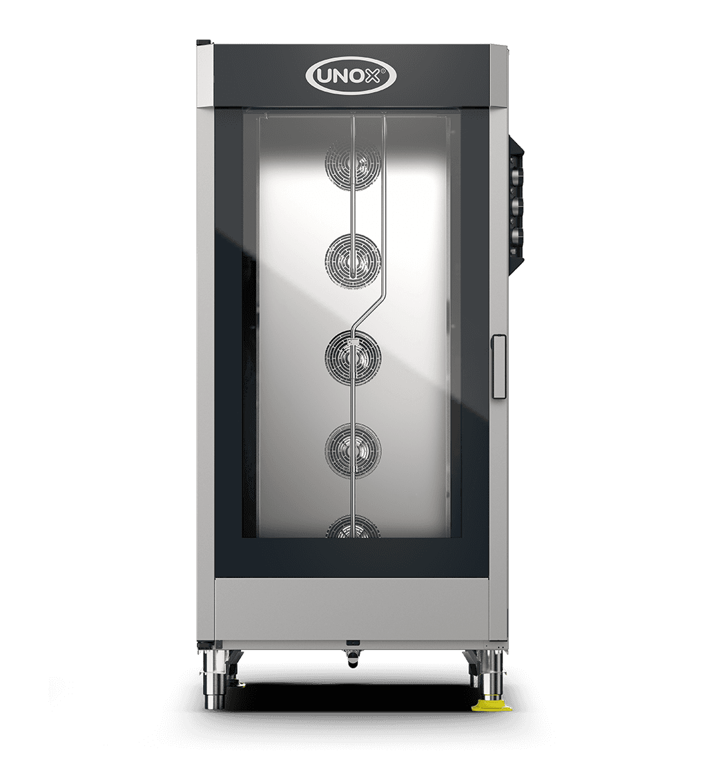 20 bandejas GN 2/1 Render horno de convección con humedad profesional UNOX CHEFLUX™ XV4093.