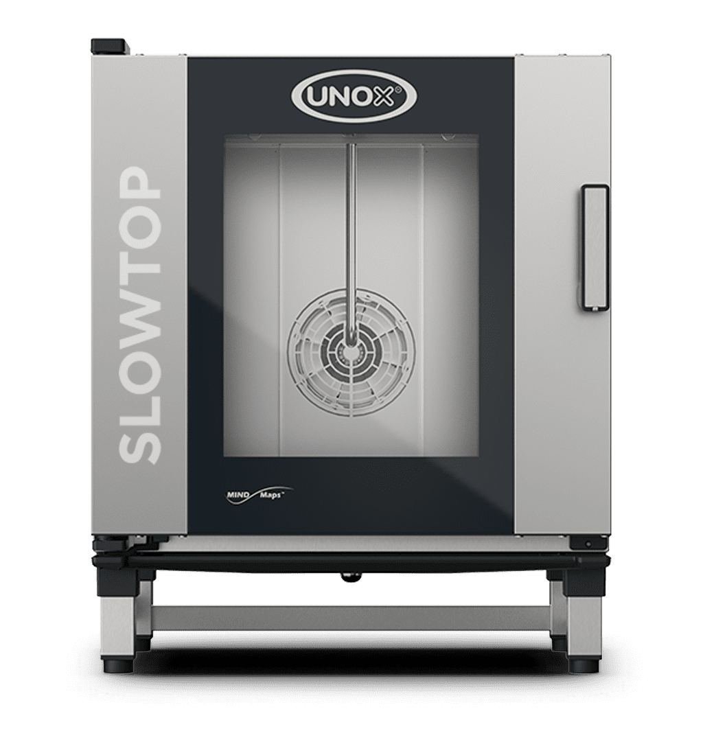 Horno de cocción y mantenimiento SLOWTOP Horno monofásico para gastronomía perfecto para cocciones lentas, mantenimiento y cocciones nocturnas. Controlado exclusivamente desde el panel de un horno CHEFTOP MIND.Maps™. XEVSC-0711-CRM.