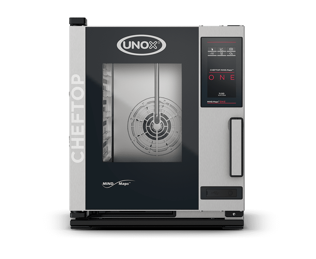 5 bandejas GN 2/3 Render horno mixto profesional UNOX CHEFTOP MIND.Maps™ ONE XECC-0523-E1RM.