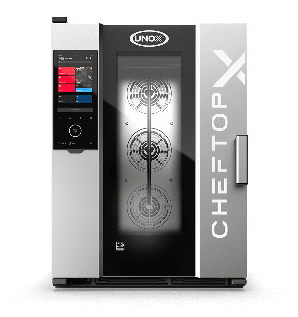 10 bandejas GN 1/1 Render horno mixto profesional UNOX CHEFTOP-X™ XEDA-1011-GXRS-ET.