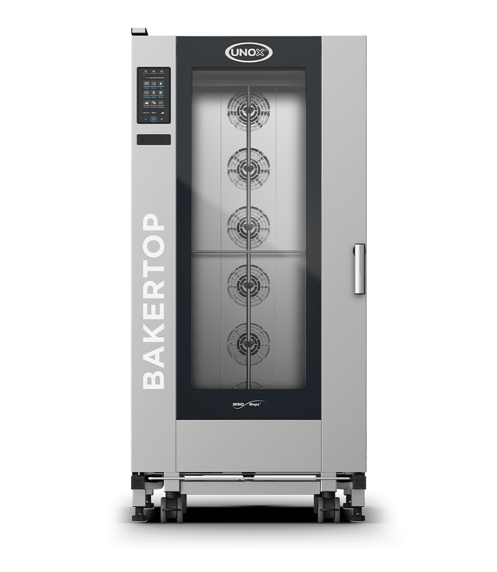 16 bandejas 18"x26" Render horno mixto de carro profesional UNOX BAKERTOP MIND.Maps™ BIG PLUS XEBL-16FS-YPRS-AL.