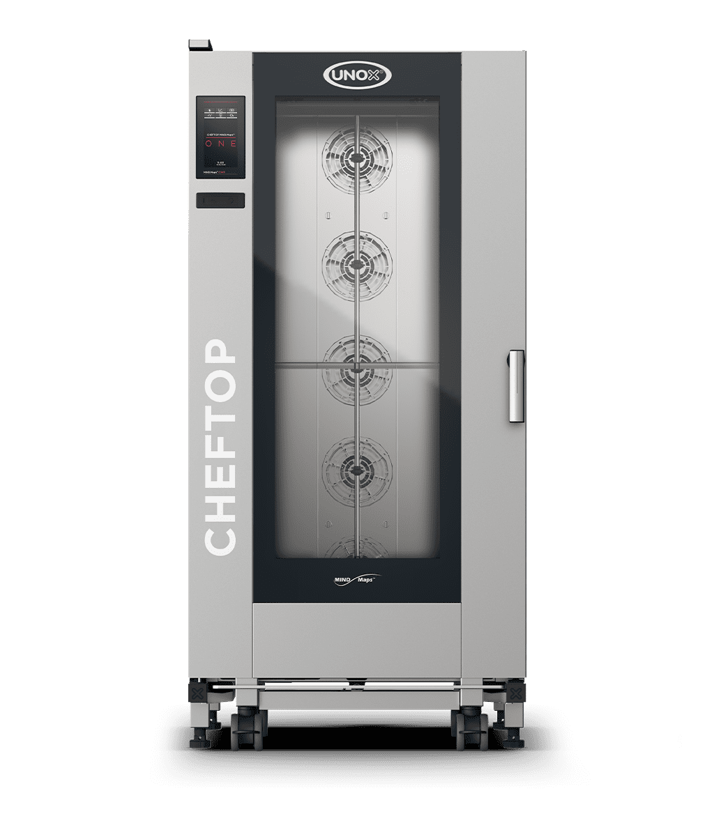 20 bandejas GN 1/1 Render horno mixto de carro profesional UNOX CHEFTOP MIND.Maps™ BIG ONE XEVL-2011-E1RS.