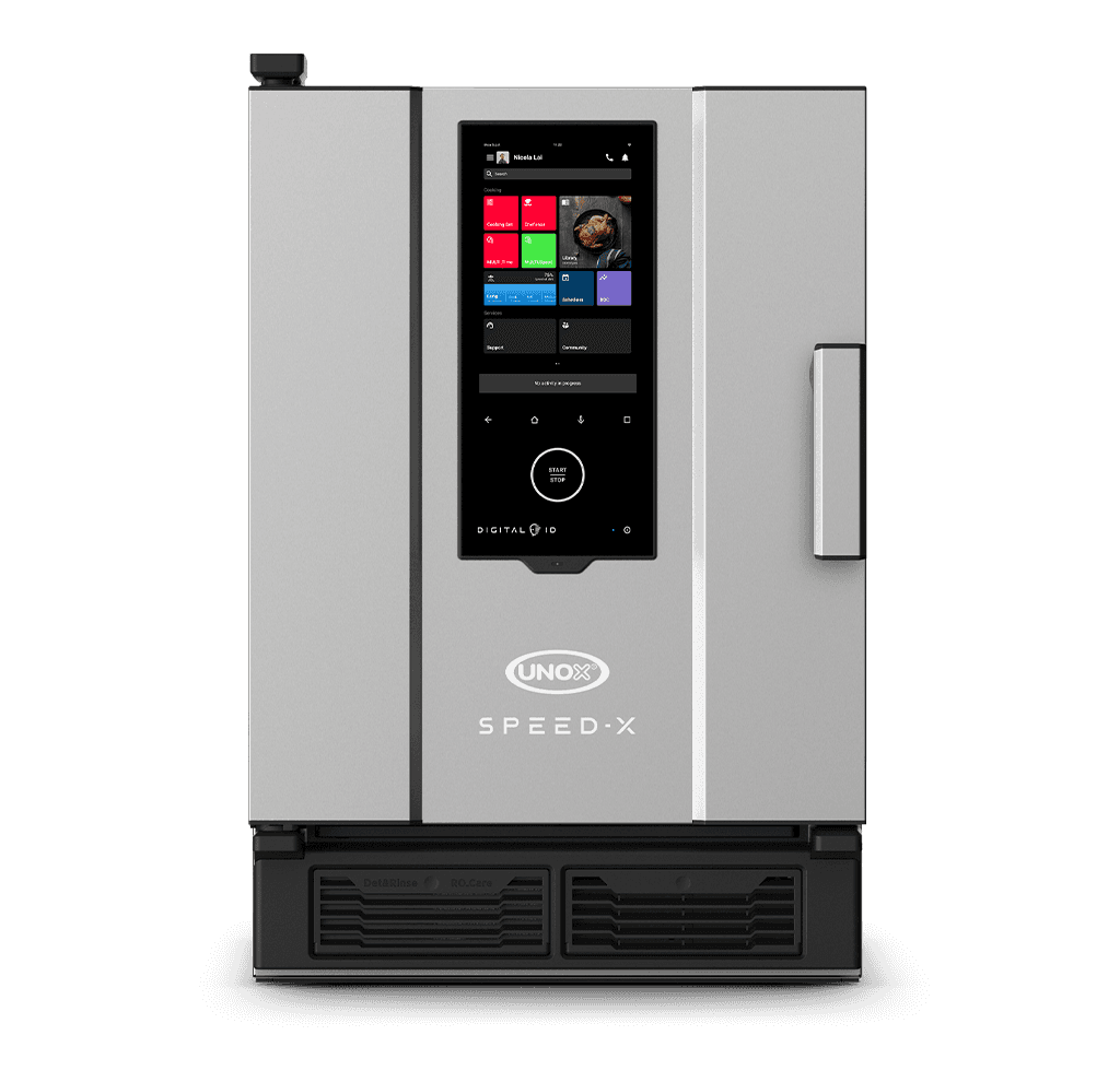 5 o 10 bandejas GN 2/3 (COMBI) Render horno mixto rápido profesional UNOX SPEED-X™ XEPA-0523-EXRS-ET.