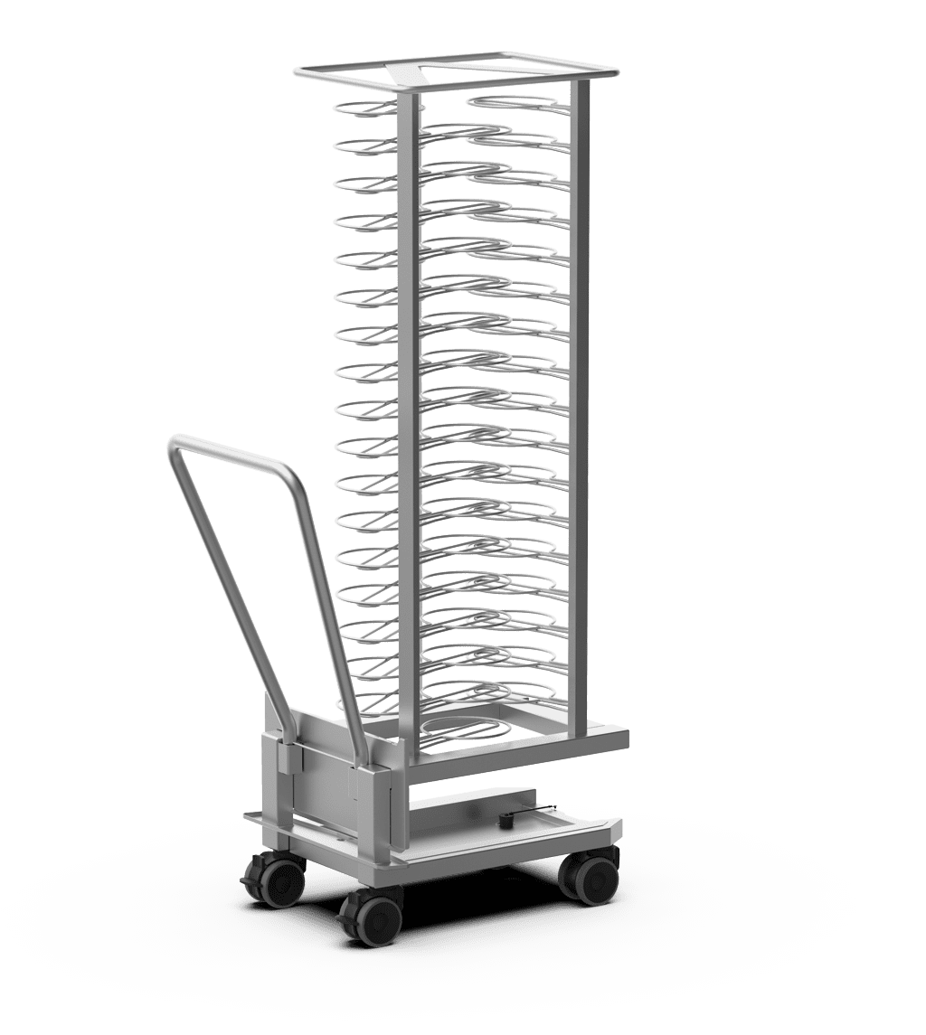 Unox Corrosion-resistant AISI 316L steel trolley for regenerating dishes. XECTL-051P.