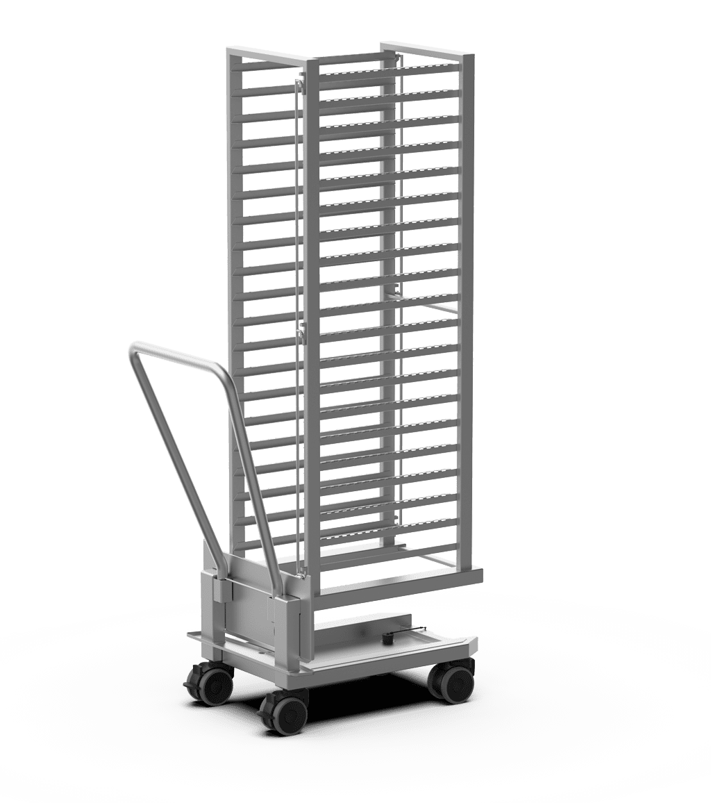 Unox Tray-holder trolley made of corrosion-resistant AISI 316L steel. XECTL-2013.