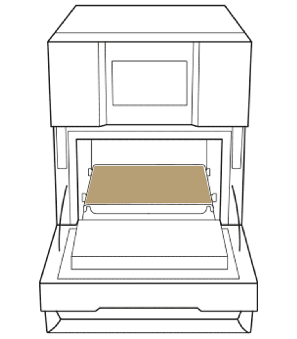 Foglio antiaderente per SPEED.Plate teglia professionale Unox per forni ad alta velocità tray 300x300 TG134.