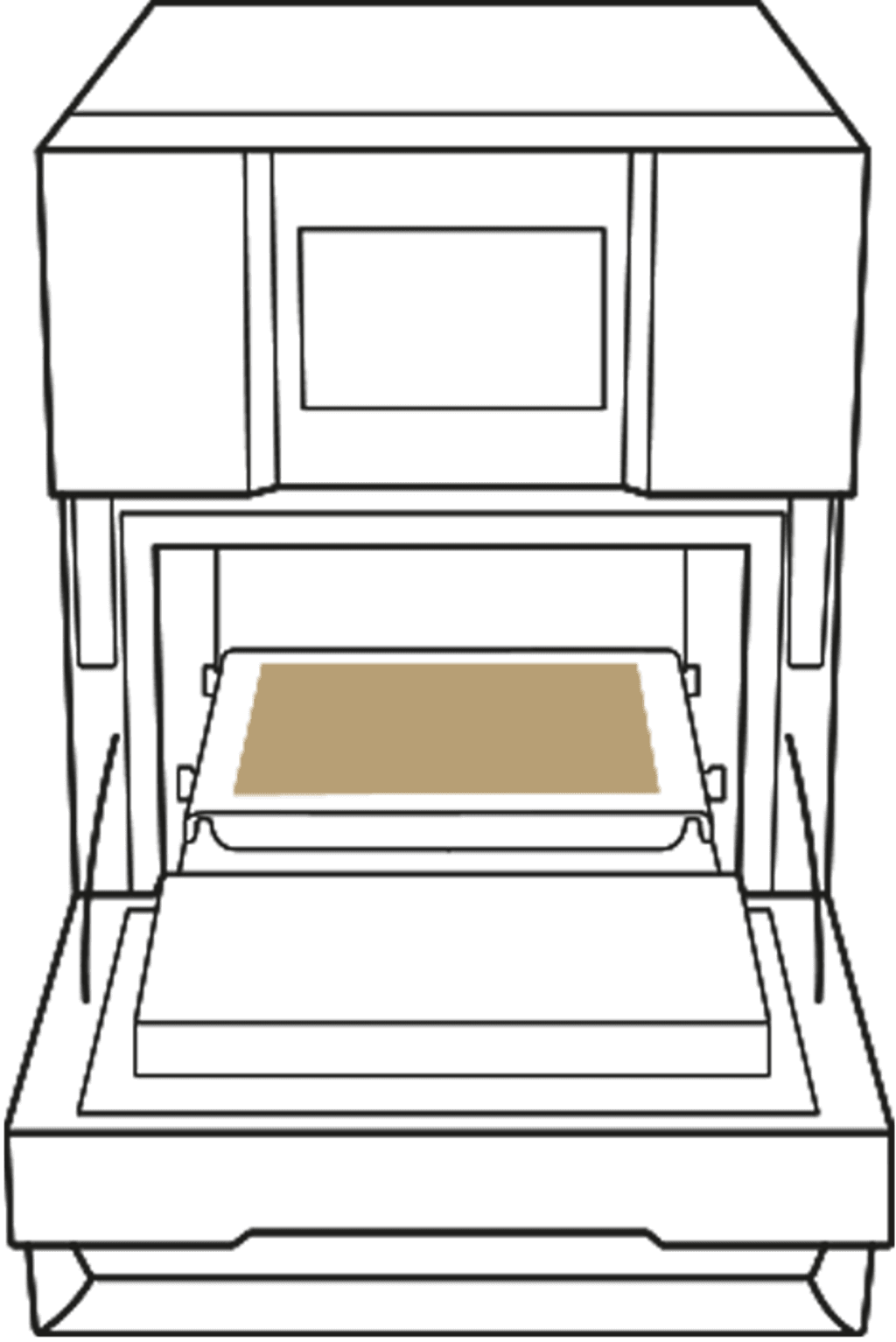 Foglio antiaderente in fibra di vetro teglia professionale Unox per forni ad alta velocità tray 300x300 XUC294.