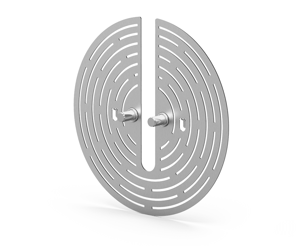 Unox Airflow baffle plate to be applied to the suction fan. It allows you to bake even the most delicate pastry products. Use 1 baffle plate for each fan. XC606.