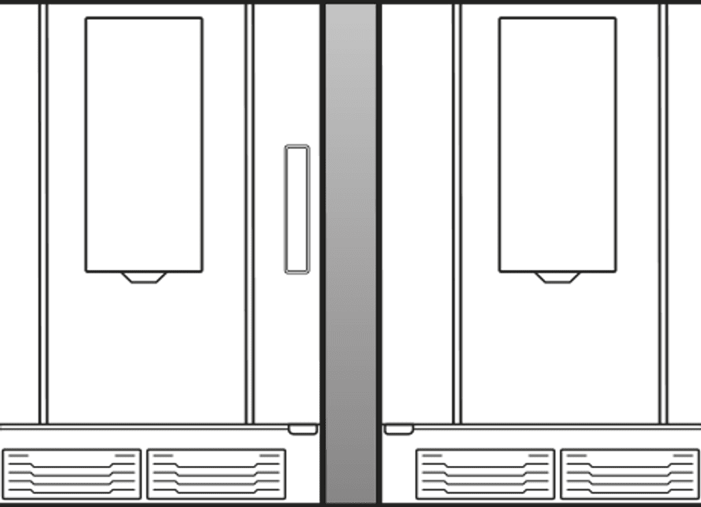 Unox It contains all the necessary parts for the correct installation of two side-by-side SPEED-X™ ovens. XUC198.